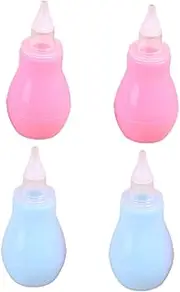 ANDRESLAD Baby Congestion Relief Tool 4 Pack Nasal Cleaner Soft Silicone Spout for Easy Nasal Mucus Extraction