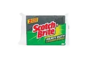 Scourer Sponge 3M Scotch-Brite Heavy Duty Pack 2