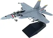 Replica Pre-Build Aircraf Scale Aircraft Models1:100 For F/A-18F Die-cast Metal Fighter F18 Aircraft Model Alloy Man Teenage Adult Hobbyist Collection Grade Gift Display Or Decorations Collection Gift