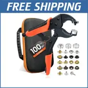 Versatile Snap Installation Tool Set - 100 Snaps Included, Adjustable Design