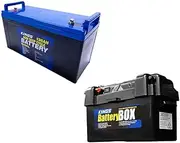 Adventure Kings 138Ah AGM Deep Cycle Battery Sealed Portable + Maxi Battery Box
