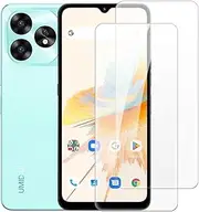 2 Pack Tempered Glass Screen Protector Set Compatible with UMIDIGI A15, HD Clear, Anti-Scratch, Bubble-Free, Easy Installation