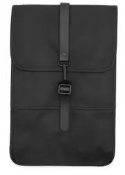 Rains Mini Rubberised Backpack - Black One Size