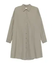DASIA MIDI SHIRT DRESS S,XS CEMENT