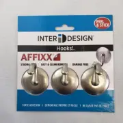 = Inter Design Hooks AFFIXX Strong Hold Damage Free Clean Removal Peel Stick