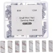 Gogogmee Manicure Sanding Bands for Nail Drill 60pcs Mini Sanding Bands Nail Art Drill Bit