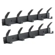 Coat Rack Wall Mounted,5 Coat Hooks for Hanging Coats,Heavy Duty Metal Double...