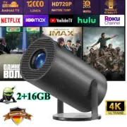 2+16GB 5G 4K Projector Smart HD LED WiFi HDMI USB Android 13 Office Home Theater