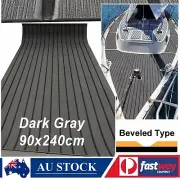 Dark Grey Boat Decking EVA Foam Marine Boat Flooring Carpet 240x90cm