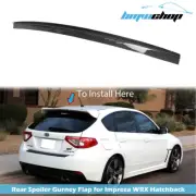 Fit For 08-11 Subaru Impreza 3rd WRX Hatchback Rear Spoiler Gurney Flap Carbon (for: Subaru)