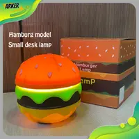在飛比找蝦皮商城精選優惠-Areker 托兒所小夜燈 USB 充電漢堡包設計桌面燈可伸