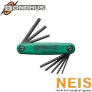 BONDHUS GorillaGrip Fold Up Sets Metric & Imperial - Hex End Key