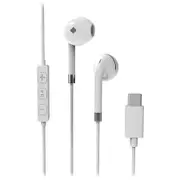 Laser USB-C Earphones with Microphone - White