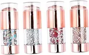 Vaguelly 4pcs Double Headed Nail Art Stamper Stencil Tools for Unique Nail Designs for Beginners for Parties and
