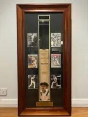Sir Donald Bradman autographed bat , Dunlop Slazenger " museum release"