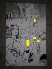 Massey CAVEWOMAN BATTLE AGAINST ANKHA'S BROOD 2 pg 3 - SEXY BABES & MERIEM WOW