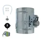 Zephyr Range Hood - Universal Make-Up Air Damper Duct Kit 8" Stainless Steel