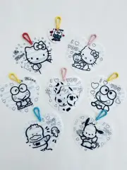 Vintage Sanrio Characters Shrinky Dinks Name Tag Clips DIY Craft 7 Piece Lot ‘92