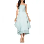 Aqua Formal Mikado Strapless Midi Gown - 100% Exclusive In Mint