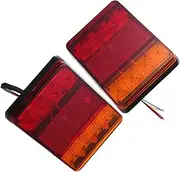 SOLUSTRE 2pcs 8 Vehicle Tail Light The Tow Tail Lights Taillights Trailer Towing Lights Marker Lights Truck Lights Brake Light Camper Trucks Light Indicator Tractor Light Jinrui Abs Plastic