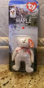 McDonalds Ty Beanie Babies Maple The Bear (With 2 Errors)