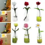 Doll House Mini Flower Model Dollhouse Glass Vase Ornament, Resin Craft