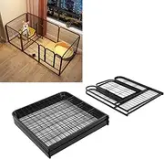 Dog Playpen Indoor Outdoor, 4-Panel Pet Playpen with Door, Foldable Dog Fences Heavy Duty Pet Exercise Pen for Large Medium Small Dogs Animals