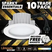 Lampada DESTRO II -10PK - Destro 8W LED Downlight Kit Recessed Frame with Standard Sockets - White - Tri-Colour