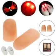 1 Pair Finger Thumbs Light LED Party Bar Lamp Magic Show Prank Trick Red Color