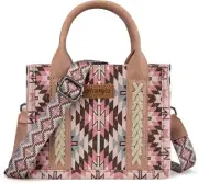 x Wrangler Mini Tote Bag for Women Boho Aztec Crossbody Purse Top Handle Handbag