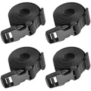 4pcs Tie Down Strap Bungee Cords Adjustable Straps Nylon Strap