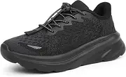 [Tobfis] Boys Girls Kids Arch Support Bungee Tennis Athletic Running Shoes Lightweight Breathable School Walking Sneakers(Toddler/Little Kid/Big Kid)