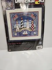 2002 Dimensions Hope Lights the Way Cross Stitch Kit 39023 Lighthouse B2