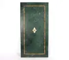 36"x20" Green marble side table top semi precious stones inlay Home Decors