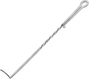 Milisten Stainless Steel BBQ Turner Hooks Meat Flippers for Grilling Smoking and Outdoor Cooking Effortless Food Flipping Tool for Ribs Chicken and Hot Dogs