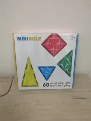 MikoBlue Tiles 60-Piece Magnetic Building Tiles