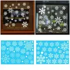 Ornament Mural Shopwindow Decor Wall Art Snow Flakes Decals Wall Stickers