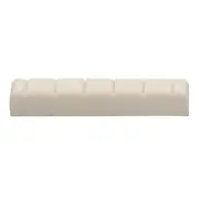 Left handed Bone 6 String Slotted Nut For Classic Guitar parts 48 x 6 x 9-8.5mm