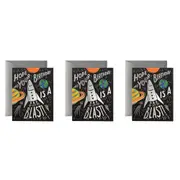 3x Rifle Paper Co 10.7x14cm Blank Single Greeting Card w/Envelope Birthday Blast