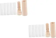 Minkissy 2 Sets Nasal Aromatherapy Essential Oil Stick Portable Durable Made from Easy to Clean
