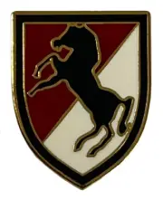 Pack of 6 11th Army Cavalry Regiment Motorcycle Hat Cap Lapel Pin M-151