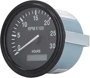 Gearwell Tachometer, DC 10-32V Digital Hour Meter 3049555 for Generator Sets, Tacho RPM 0-3000 RPM