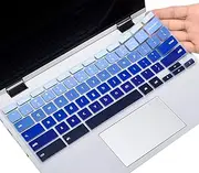 Keyboard Cover for Lenovo Chromebook Flex 5 5i 13" / IdeaPad 3 11.6 / Flex 3 11 / Spin X360 2-in-1 / C330 C340 100e 300e 500e 11.6, Gradual Blue