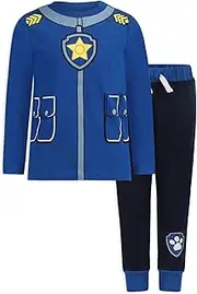[PAW PATROL] Nickelodeon Boys Chase, Rubble or Marshall Long Sleeve T-Shirt and Jogger Set for Toddler and Little Kids