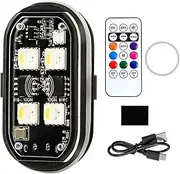 Wireless LED Strobe Light - Strobe Lights with Remote - High Brightness Warning Lamp - High Brightness Led Warning Lights for Cars Drone Aircraft Motorcycle Bike