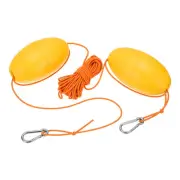 33FT Float Rope Tow Line, 1 Set Heavy Duty Buoy Ball Float Leash Orange