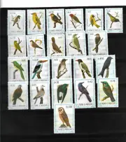 SAO TOME Y PRINCIPE 1983, SERIE COMPLETA 22 VALORES 879/900 AVES. MNH.