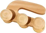 Handheld Wooden Massage Roller for Deep Tissue Muscle Relief Portable Back Massager for Relaxation Massage Tool