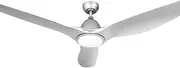 Devanti 64'' Ceiling Fan DC Motor 3 Blades LED Light Remote Control Timer Silver