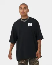 [JORDAN] Jordan Flight Essential Oversized T-shirt Black - Size L L Black